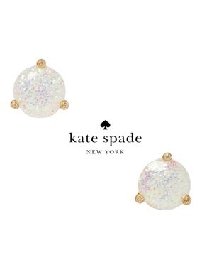 Kate Spade RISE AND SHINE Opal Glitter Stud Earrings NWT